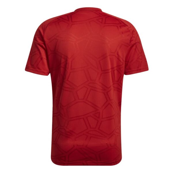חולצת משחק רשמית אדומה כדורגל הפועל תל אביב עם לוגו מבט מאחור